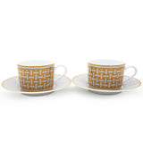 Mosaique au 24 platinum Tea Cup and Saucer