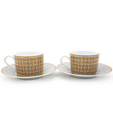 Mosaique au 24 platinum Tea Cup and Saucer