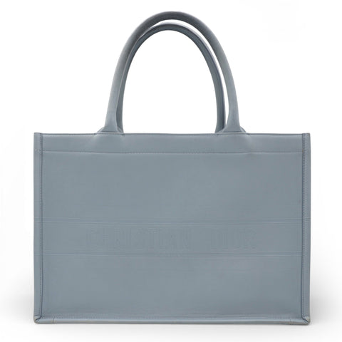 Embossed Medium Book Tote Cloud Blue