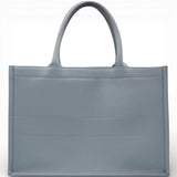 Embossed Medium Book Tote Cloud Blue