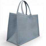 Embossed Medium Book Tote Cloud Blue