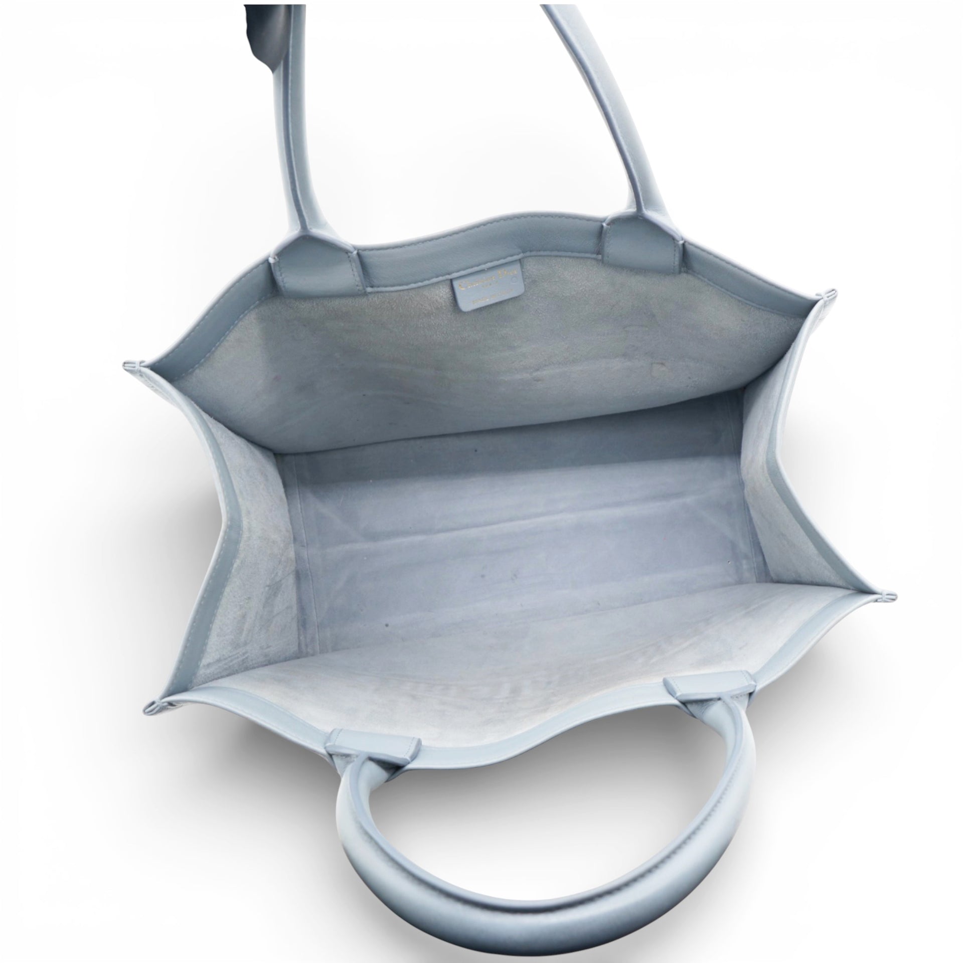 Embossed Medium Book Tote Cloud Blue