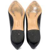 Varina Ballet Flats Womens Blac Patent Leather Bow Size 36.5