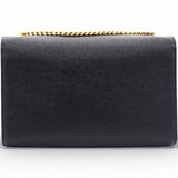 Grain De Poudre Medium Classic Monogram Kate Satchel Black