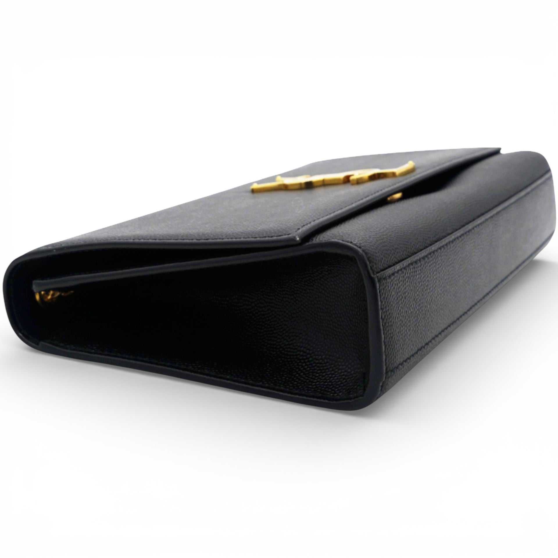 Grain De Poudre Medium Classic Monogram Kate Satchel Black