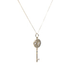 Keys Daisy Key Silver Pendant Necklace