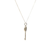 Keys Daisy Key Silver Pendant Necklace