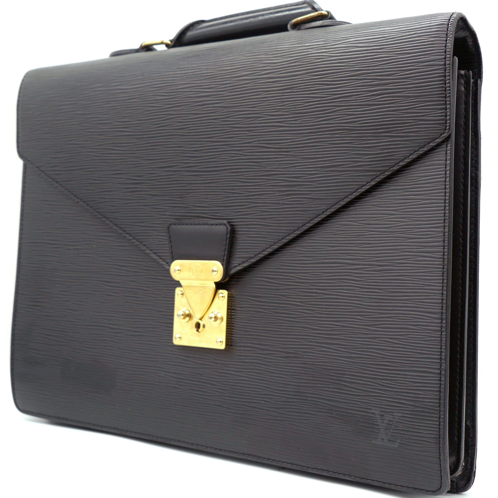 black louis vuitton briefcase