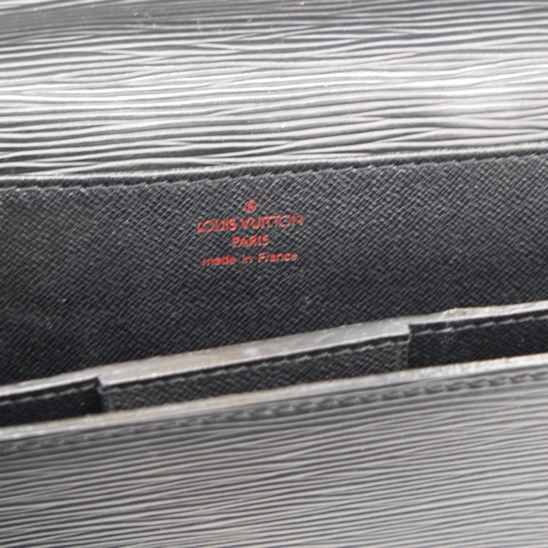Vintage LOUIS VUITTON Black Epi Leather Briefcase Ambassador 
