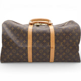 Monogram Canvas Keepall 55 Duffle Brown