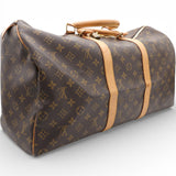 Monogram Canvas Keepall 55 Duffle Brown