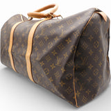 Monogram Canvas Keepall 55 Duffle Brown