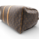 Monogram Canvas Keepall 55 Duffle Brown