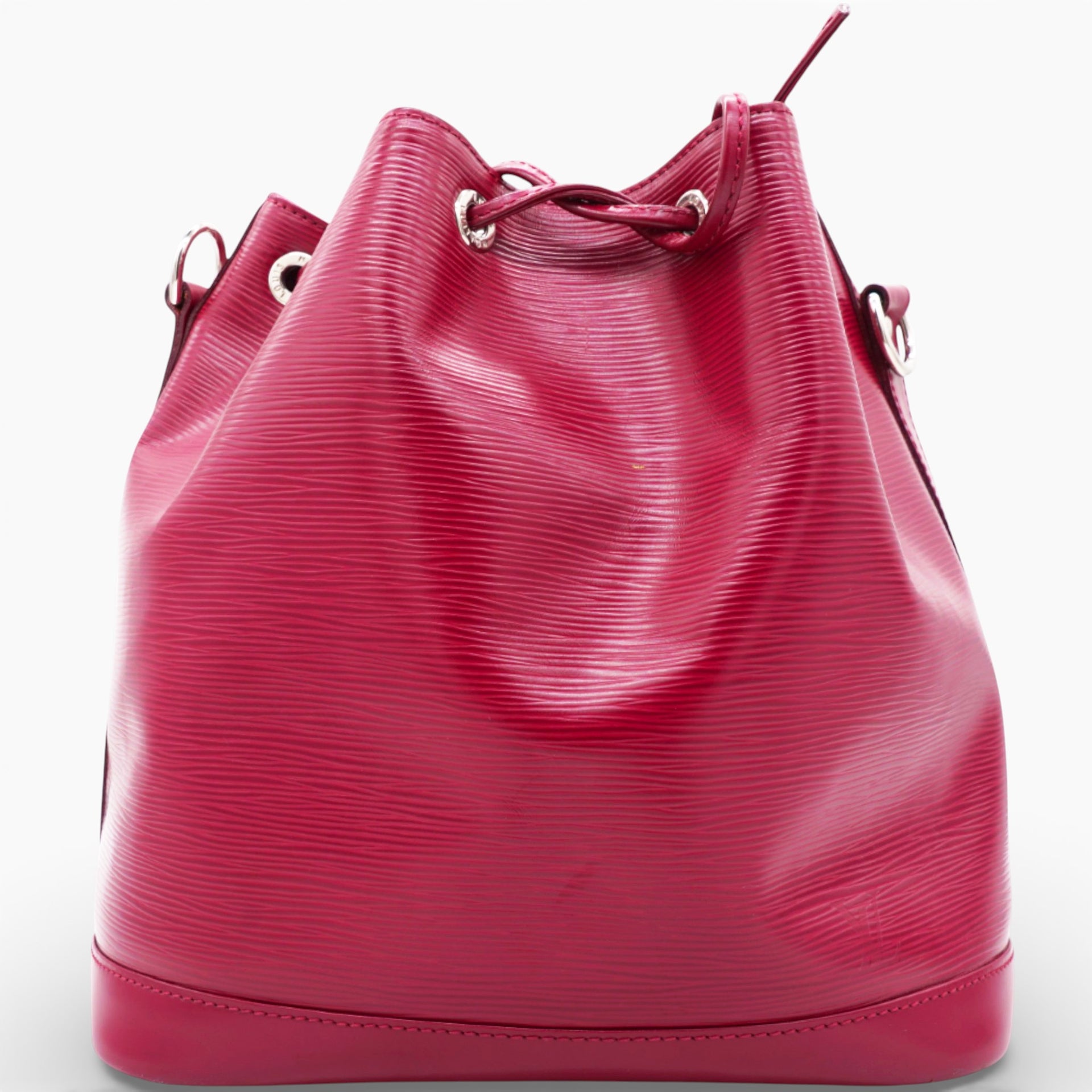 Vintage Noe Pm Handbag In Red Epi Leather Red Bucket Bag