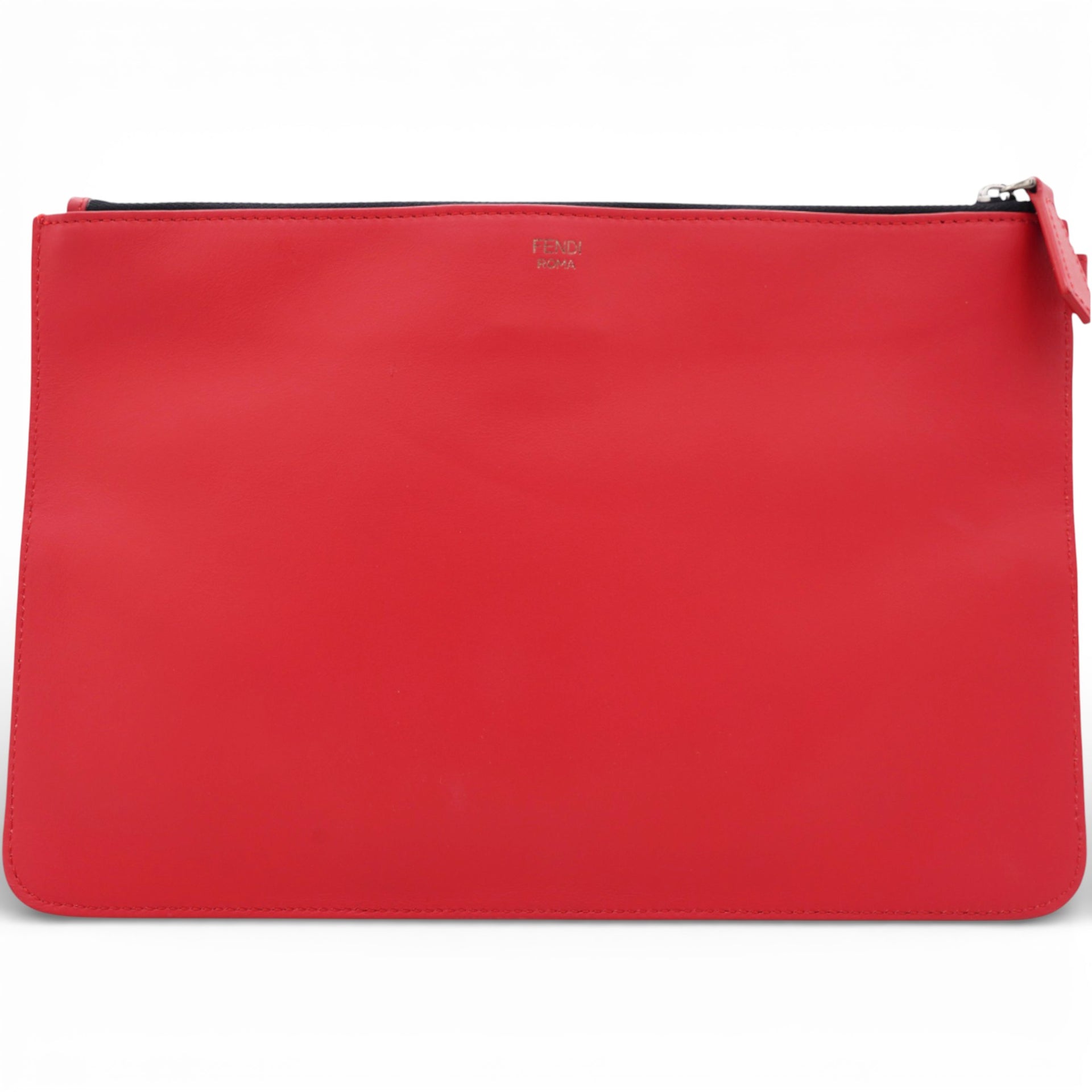 Zip Around Bug Eyes Long Wallet in Red Leather