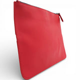 Zip Around Bug Eyes Long Wallet in Red Leather