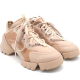 Nude D-Connect Neoprene, Rubber and Leather Low Top Sneakers  35.5