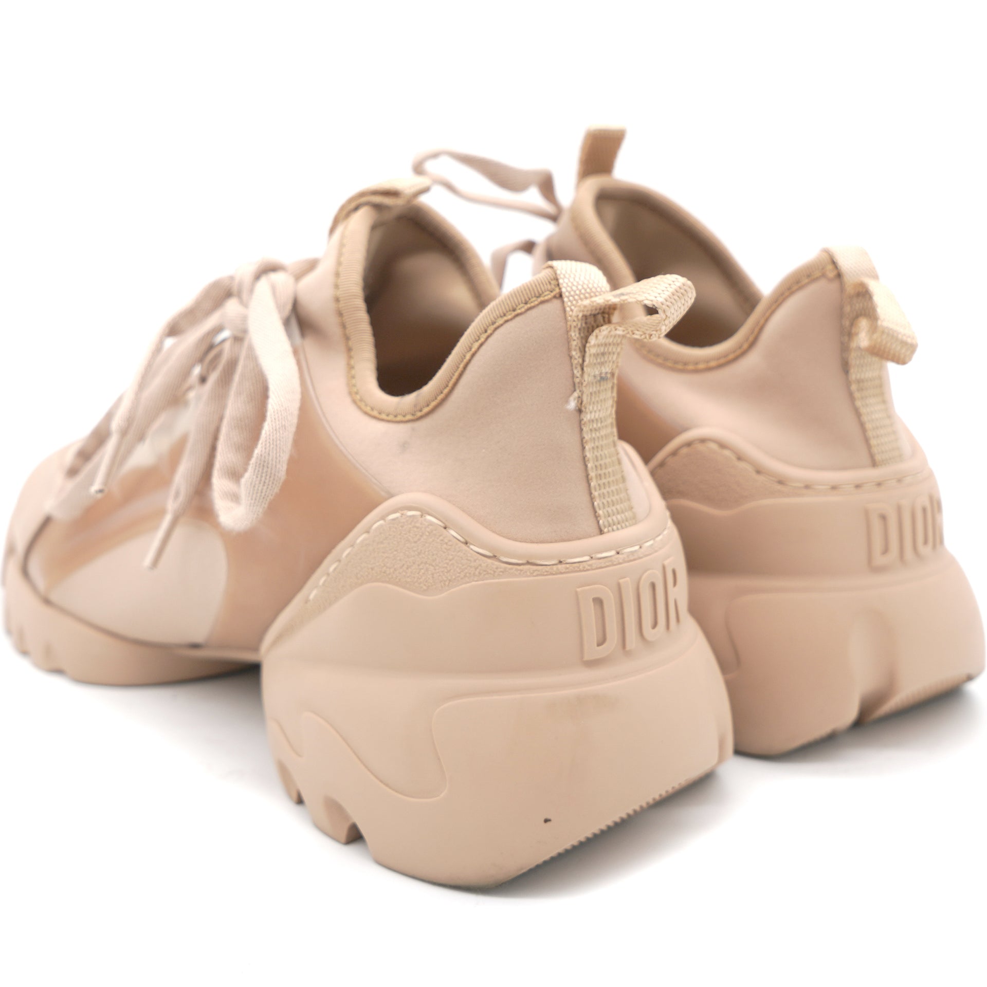 Nude D-Connect Neoprene, Rubber and Leather Low Top Sneakers  35.5