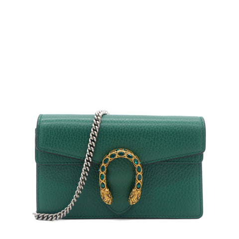 Calfskin Super Mini Dionysus Shoulder Bag Emerald