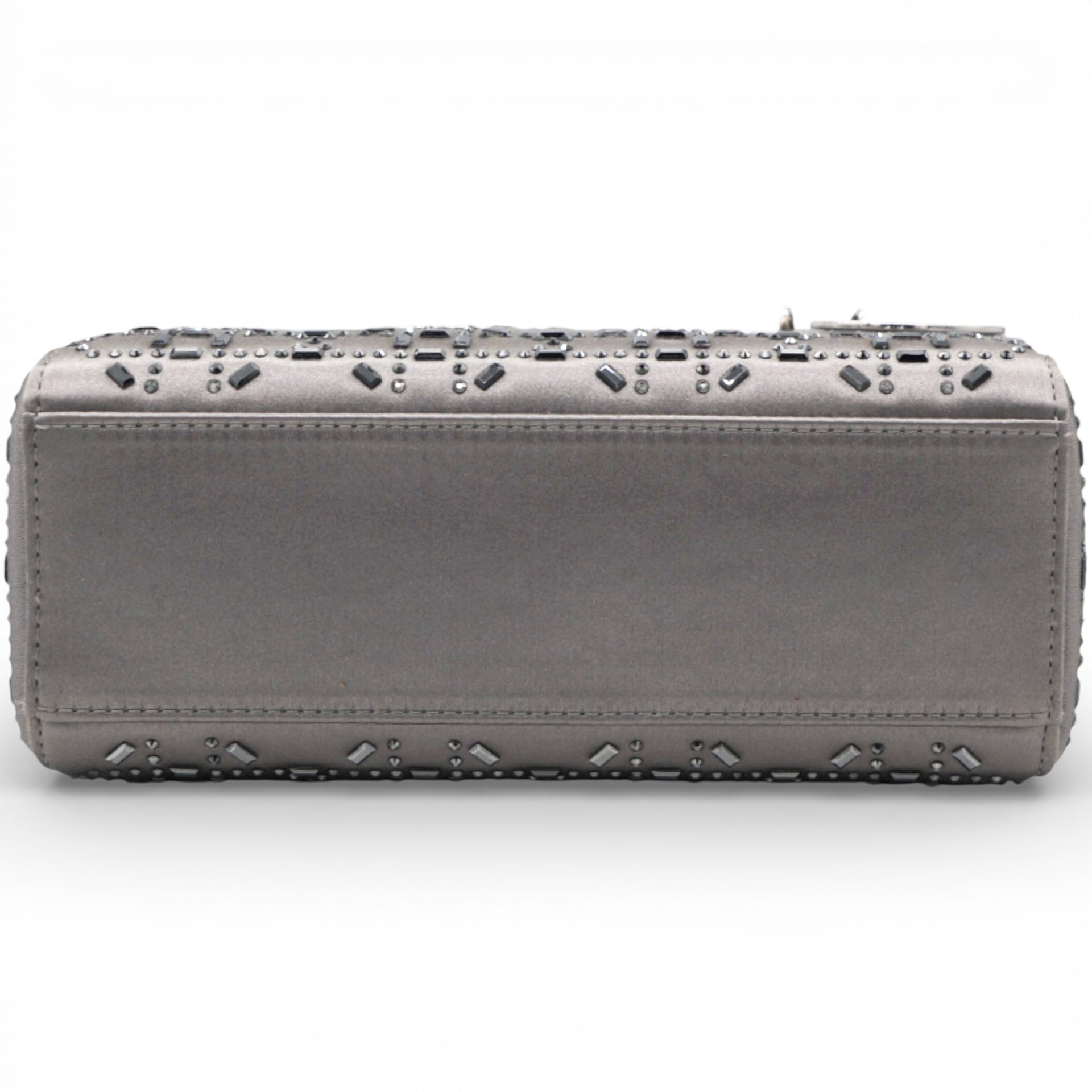 Satin Crystal Cannage Mini Lady Dior