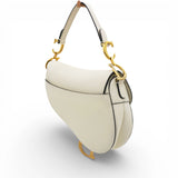 Calfskin Mini Saddle Bag White
