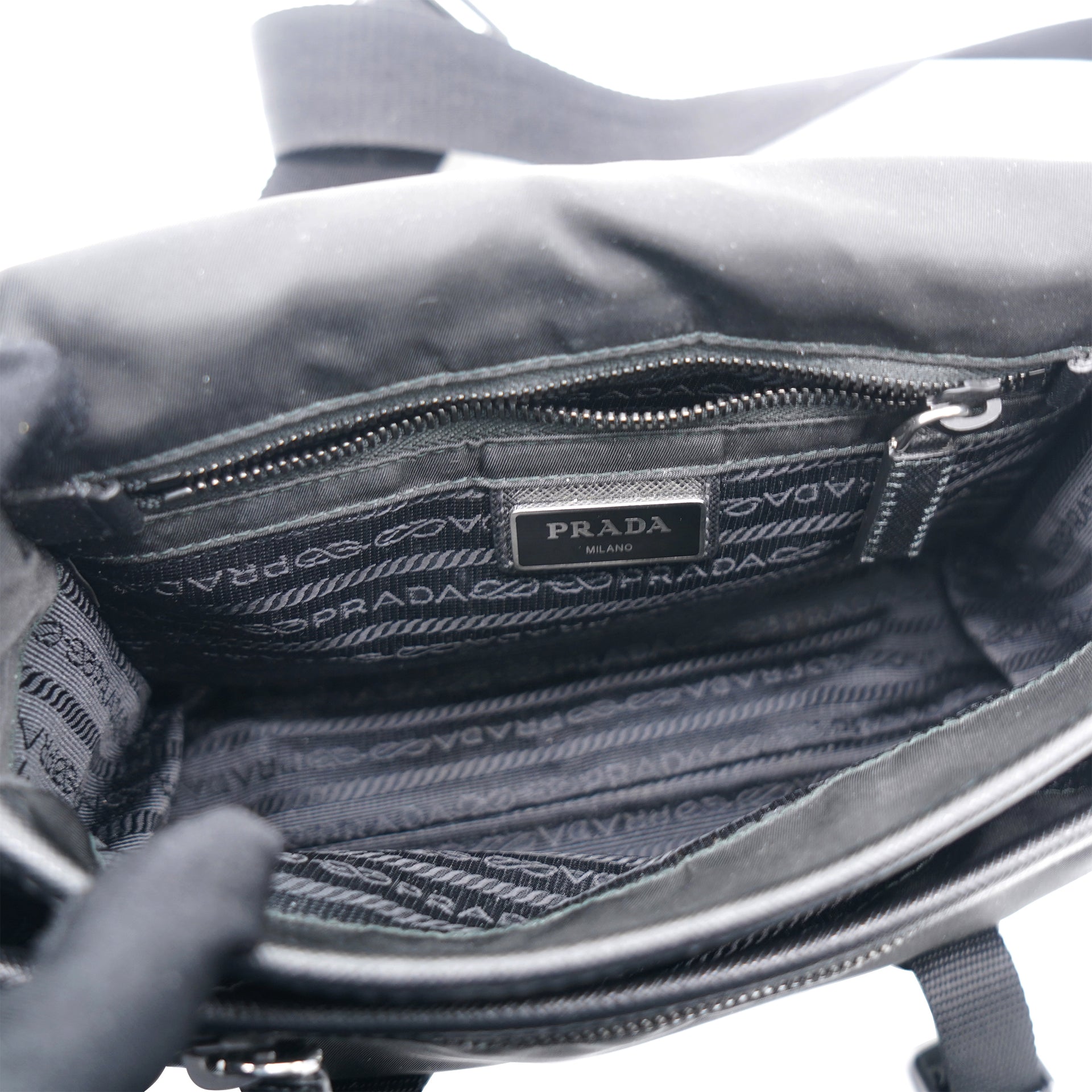 Re-Nylon and Saffiano Leather Shoulder Bag – STYLISHTOP