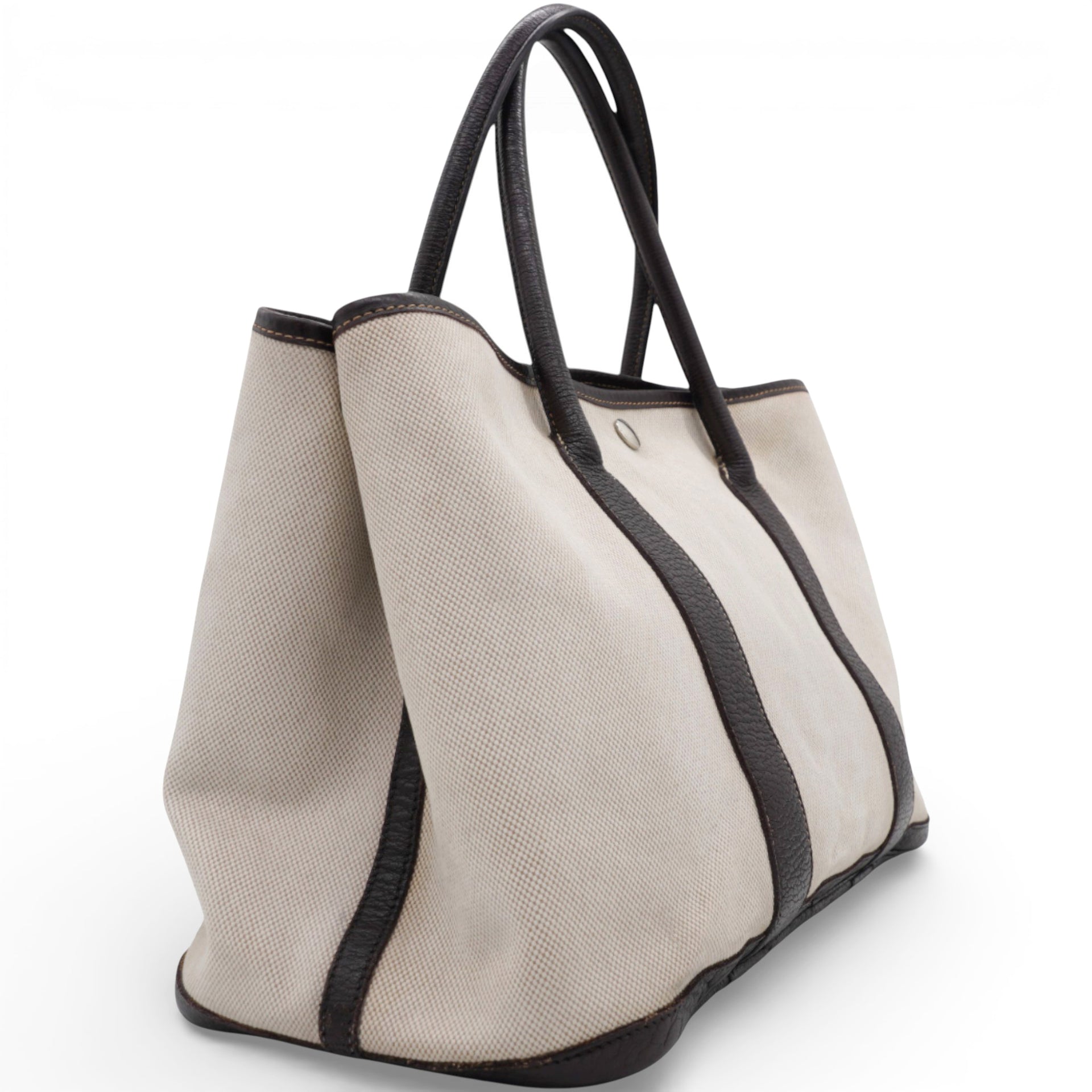 Buffle Skipper Toile Garden Party 36 Tote Marron Fonce