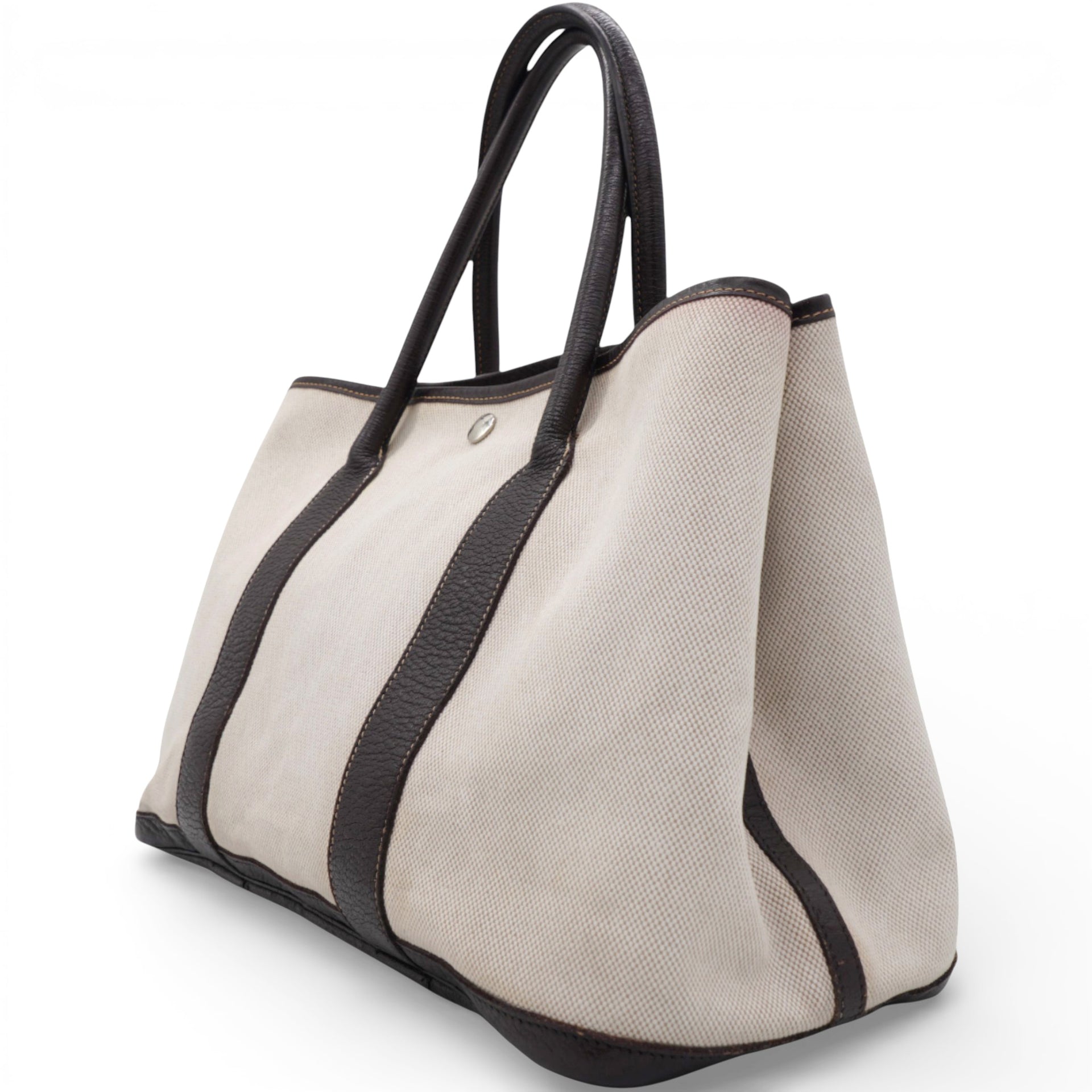 Buffle Skipper Toile Garden Party 36 Tote Marron Fonce