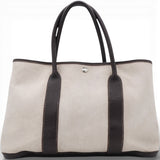 Buffle Skipper Toile Garden Party 36 Tote Marron Fonce