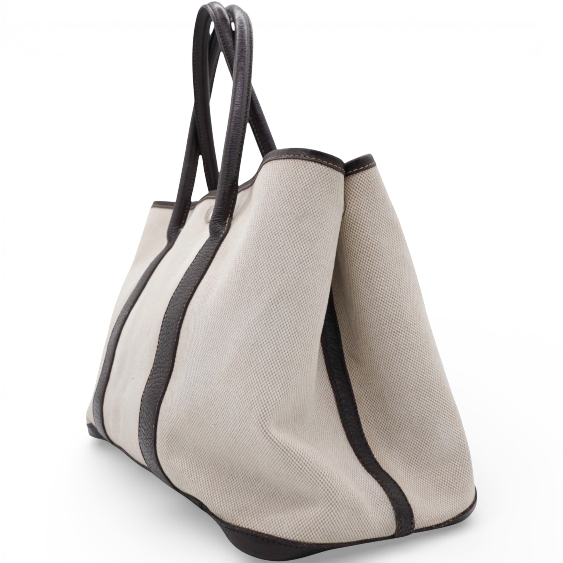 Buffle Skipper Toile Garden Party 36 Tote Marron Fonce