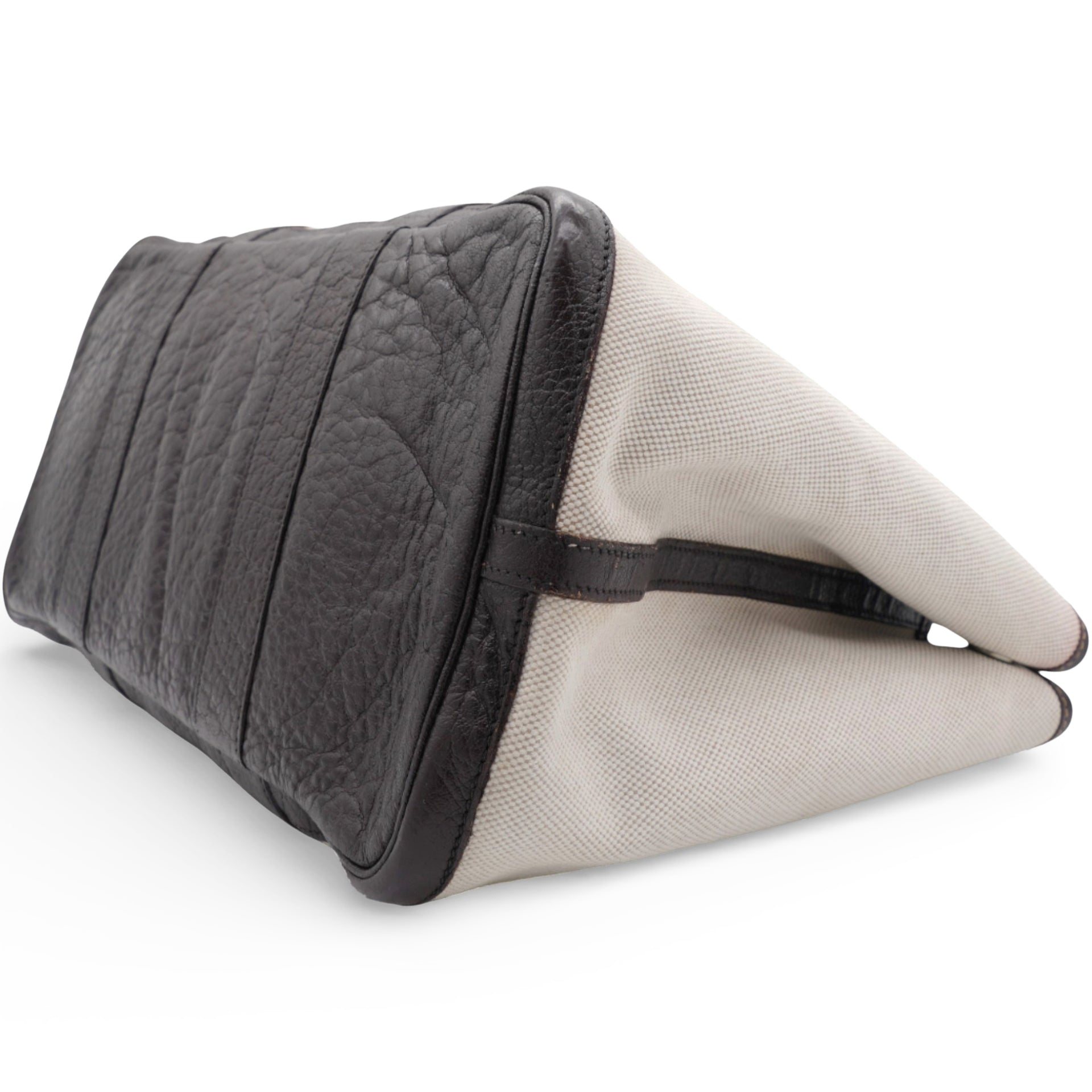 Buffle Skipper Toile Garden Party 36 Tote Marron Fonce