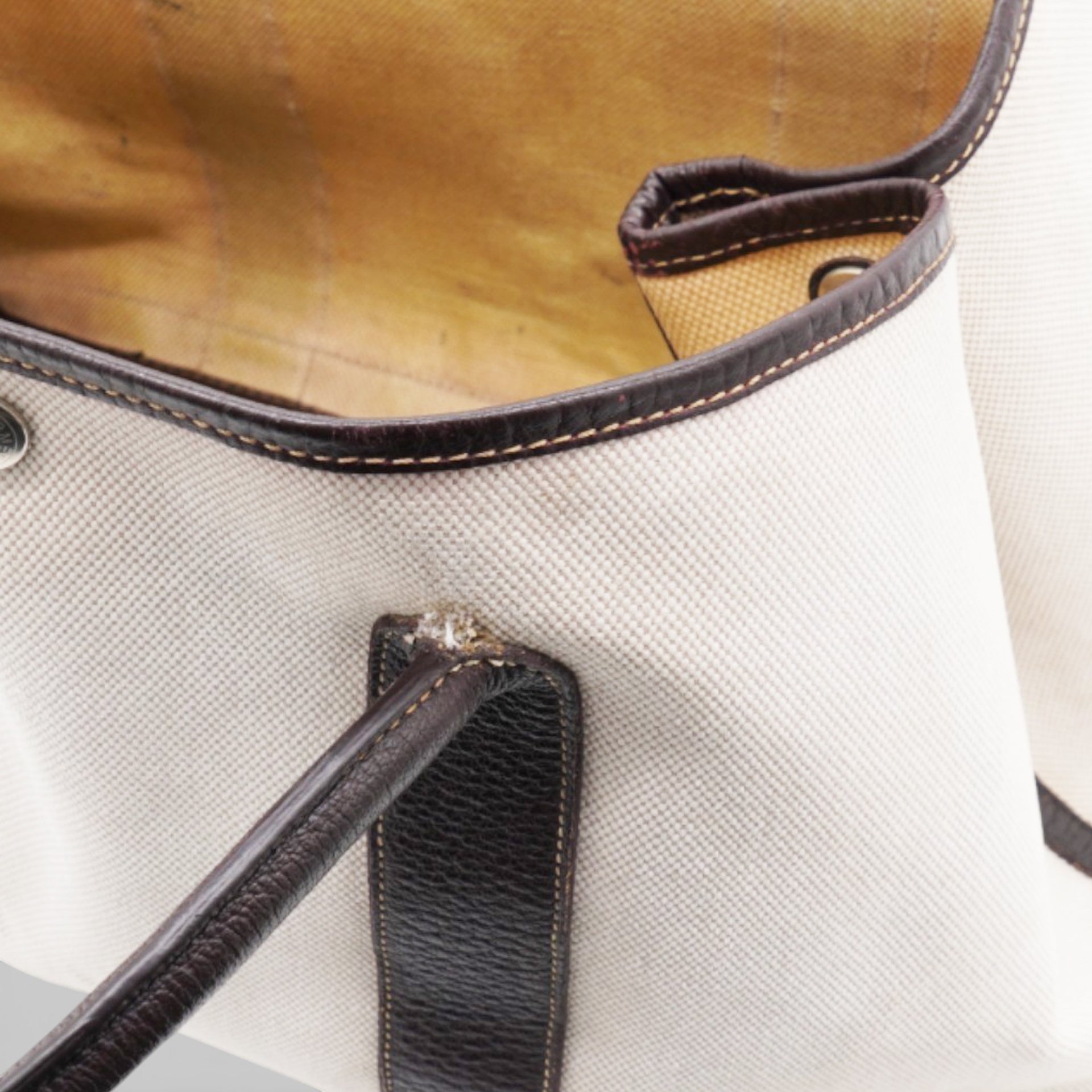 Buffle Skipper Toile Garden Party 36 Tote Marron Fonce