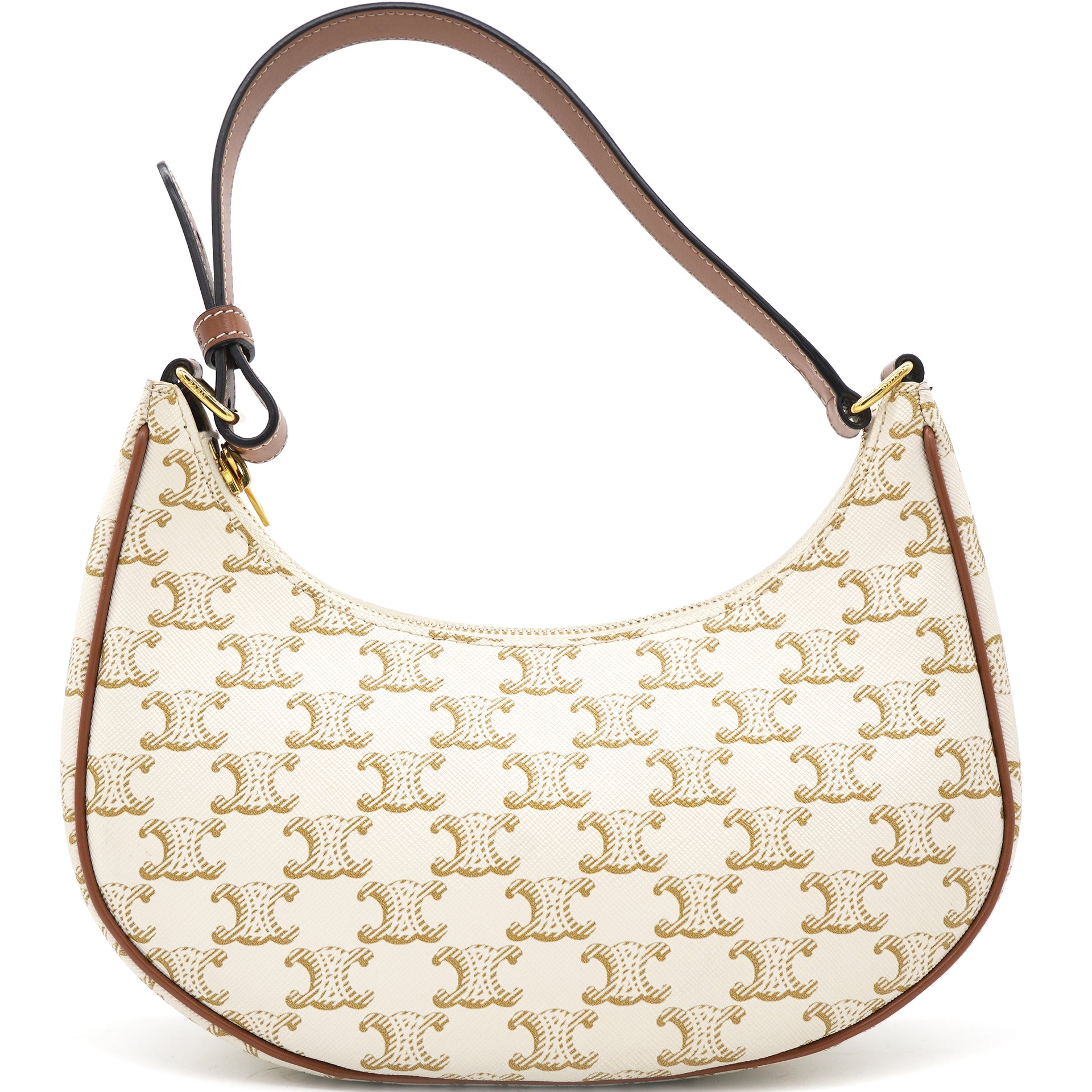 Ava Bag in Triomphe Canvas and calfskin Beige