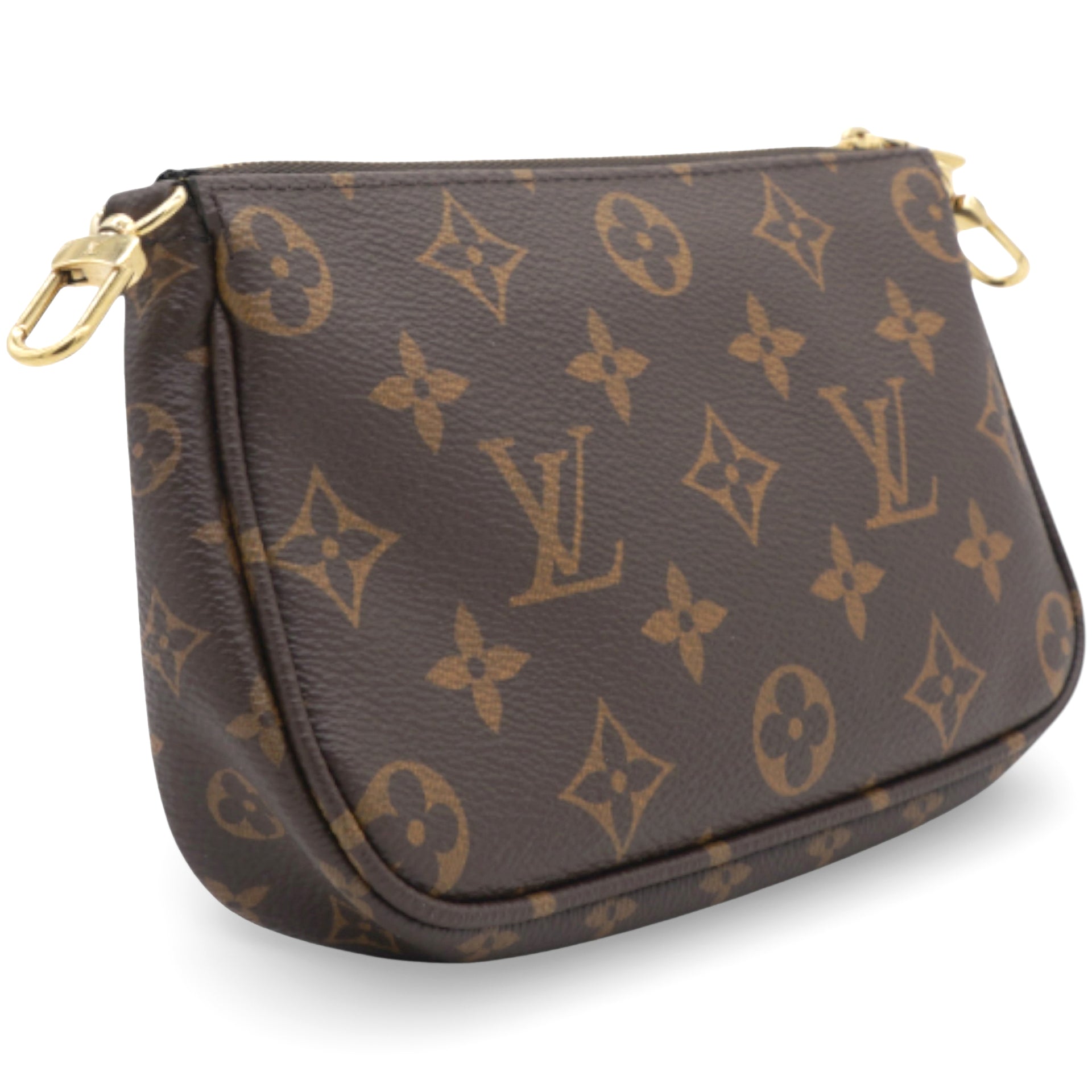 Rose Ballerine Monogram Canvas Multi Pochette Accessories Bag