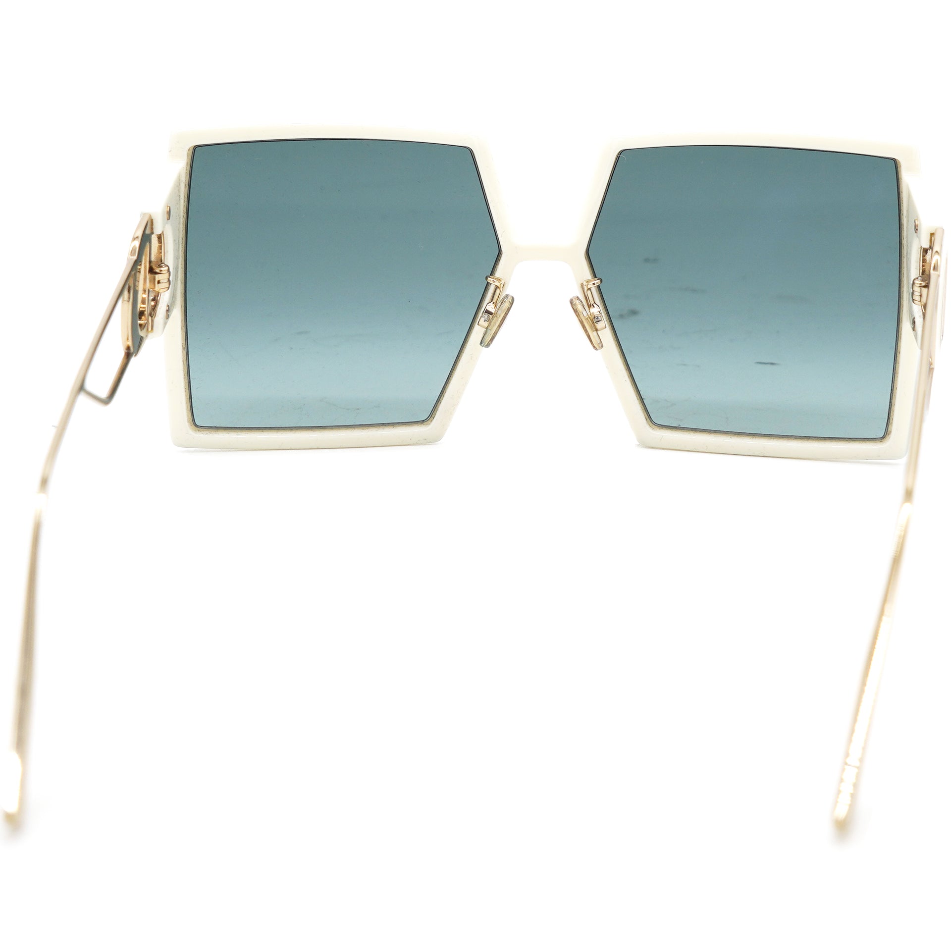 30Montaigne SU Oversized Square-Frame Ivory Acetate and Gold-tone sunglasses