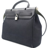 Black Canvas and Leather 2 in 1 Herbag 31