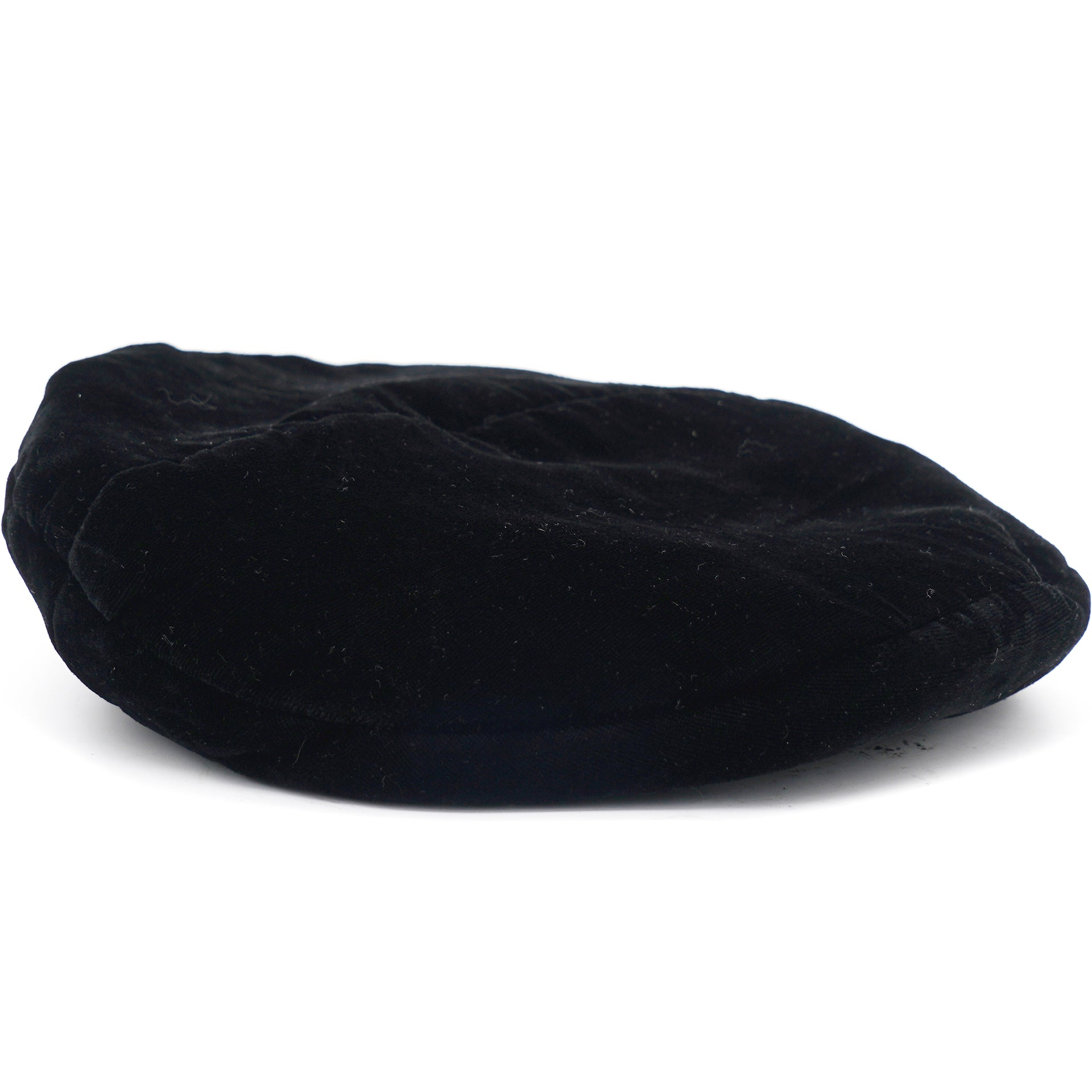 Velvet Black Barret Hat 55
