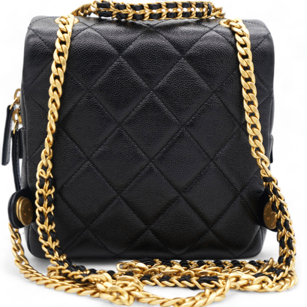 chanel caviar leather backpack CHANEL 22P Caviar Leather Backpack – STYLISHTOP