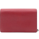 Dionysus leather super mini bag Red