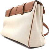 Small 16 Bag In Textile And Natural Calfskin Natural