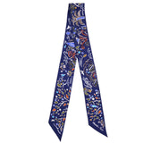 Silk Isola Di Primavera Twilly Marine Kaki White