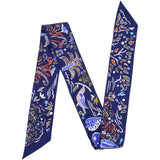 Silk Isola Di Primavera Twilly Marine Kaki White