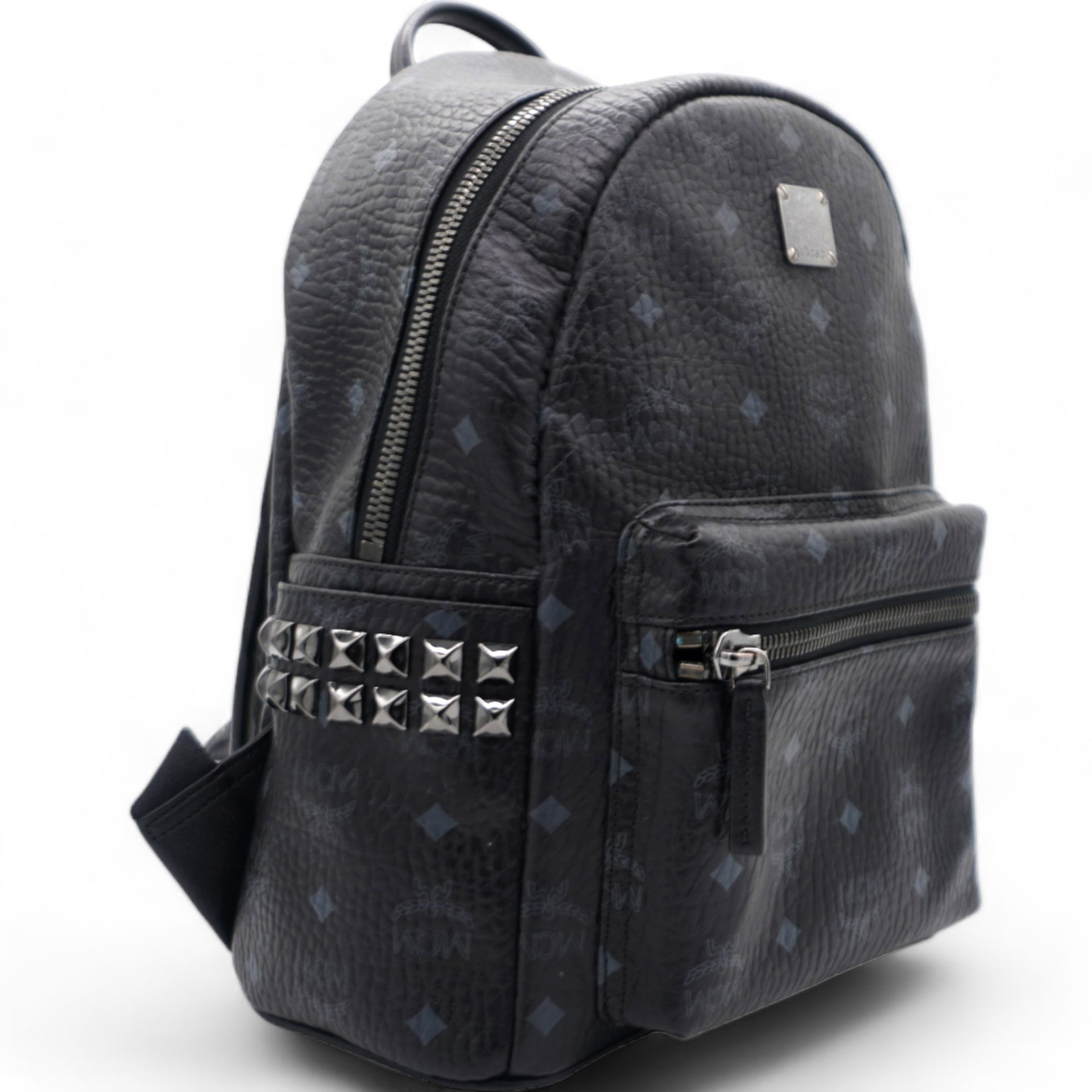 MCM Visetos Side Stud Small Stark Backpack Black – STYLISHTOP