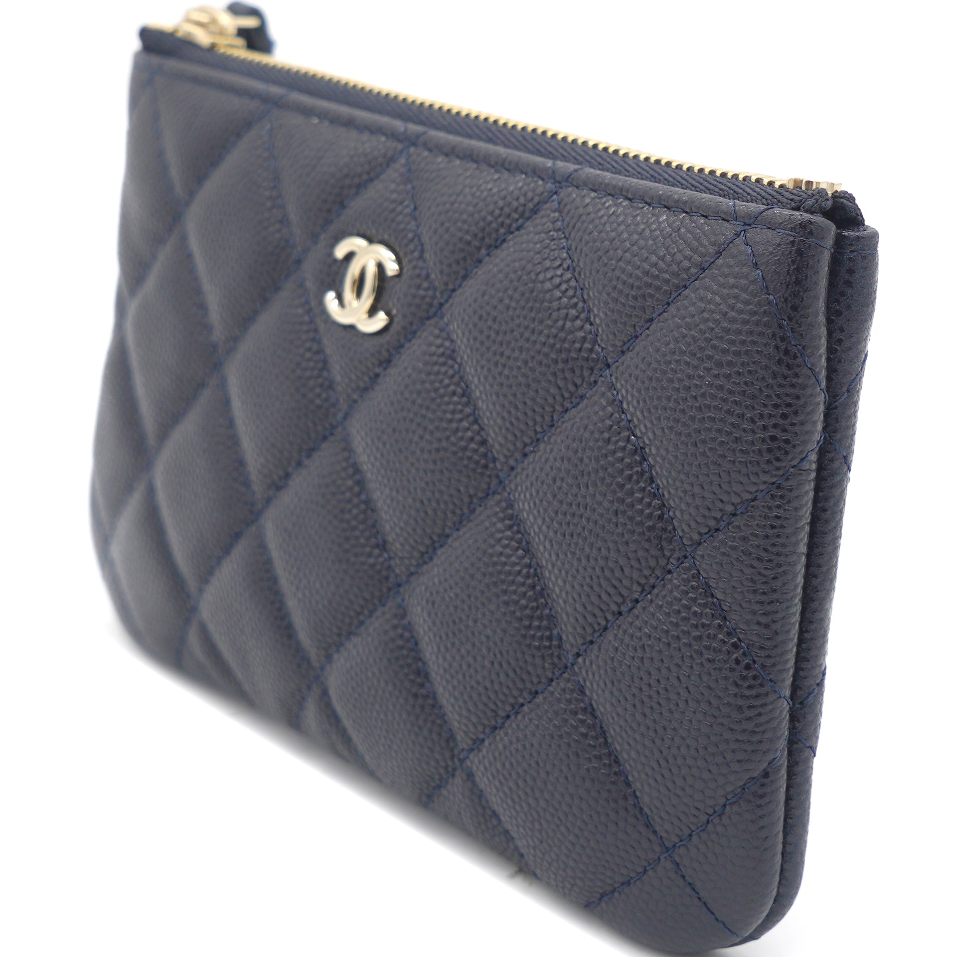 Chanel Caviar Leather Mini O Case Zip Pouch – STYLISHTOP
