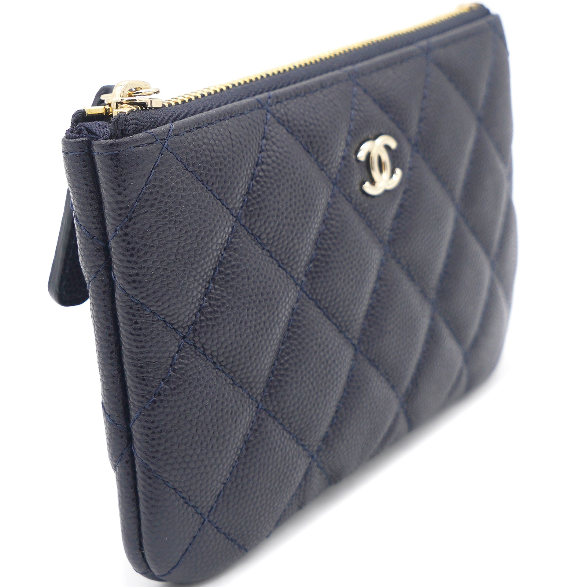 Chanel Caviar Leather Mini O Case Zip Pouch – STYLISHTOP