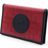 FENDI Business Card Holder Pass Case Zucca Two Fold Card Case Red/Black 