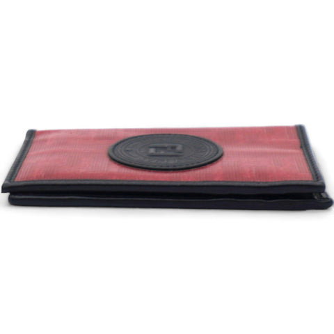 FENDI Business Card Holder Pass Case Zucca Two Fold Card Case Red/Black 