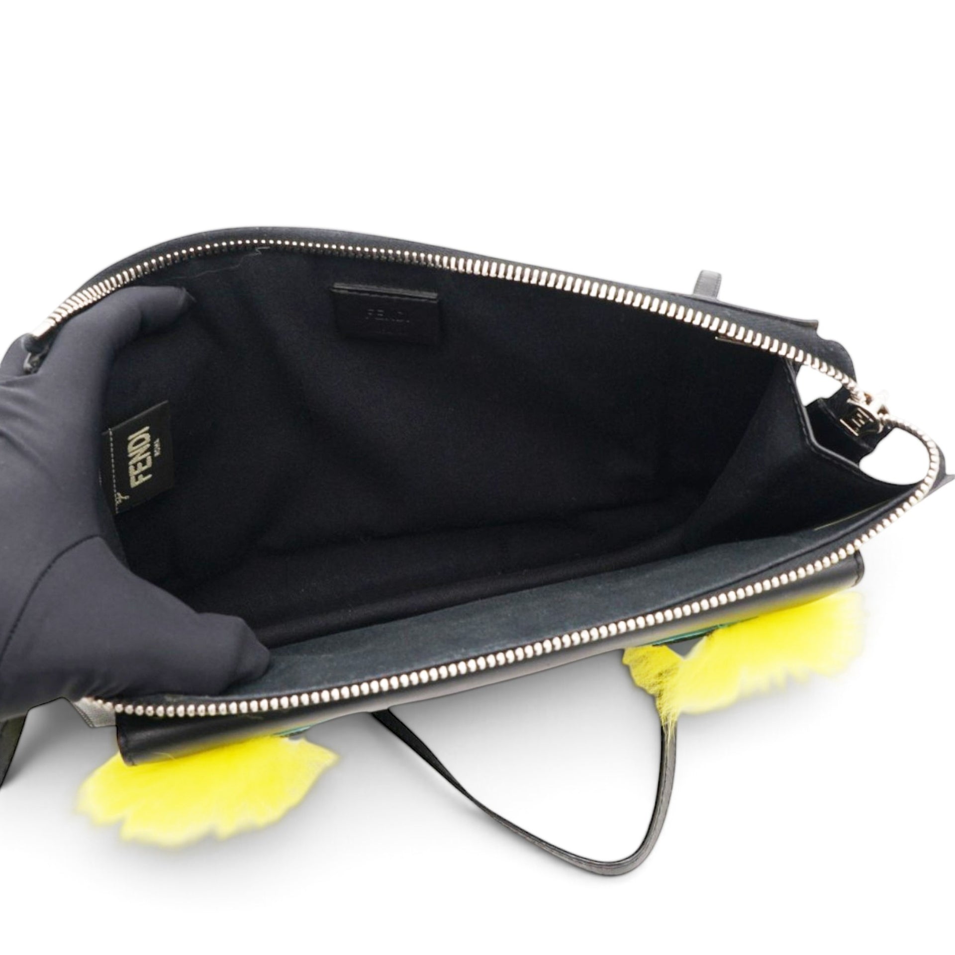 FENDI Multicolor Leather Dolce Monster Crossbody Bag 