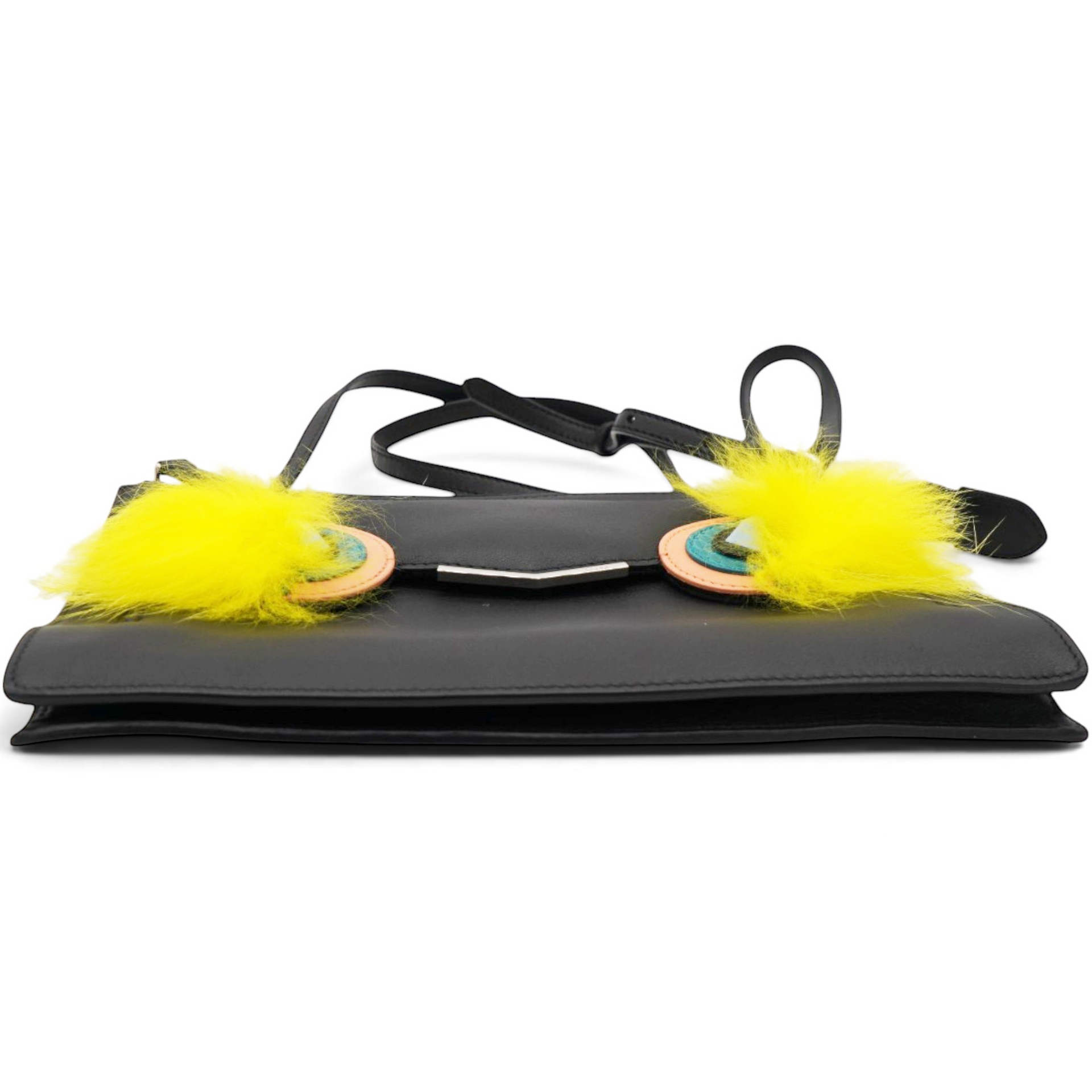 FENDI Multicolor Leather Dolce Monster Crossbody Bag 