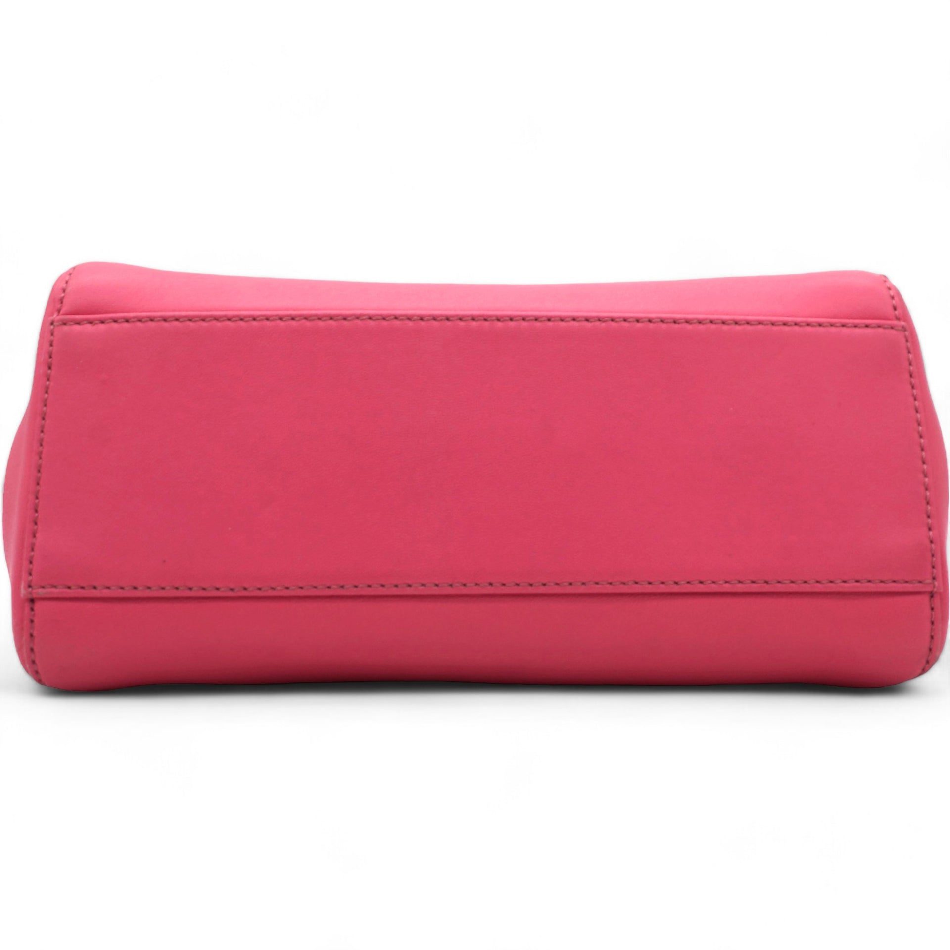 FENDI  Nappa Colorblock Mini Peekaboo Iconic Satchel Rosa Fluo Oxigen Slate 